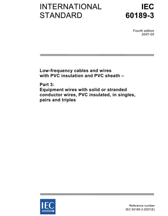 Cover IEC 60189-3:2007